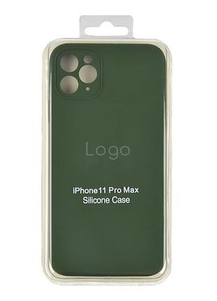 Чохол silicone case square full camera для iphone 11 pro max 37.rose red 3