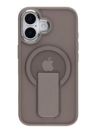 Чохол tpu+pc flexguard magnetic ring stand для iphone 16 titanium