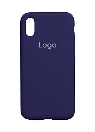 Чохол silicone case full size (aa) для iphone x/xs 34.purple