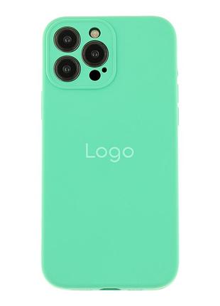 Чохол silicone case full size with frame для iphone 13 pro max 47.spearmint