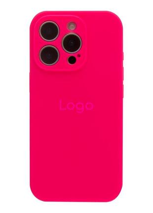 Чохол silicone case full size with frame для iphone 16 pro 38.shiny pink