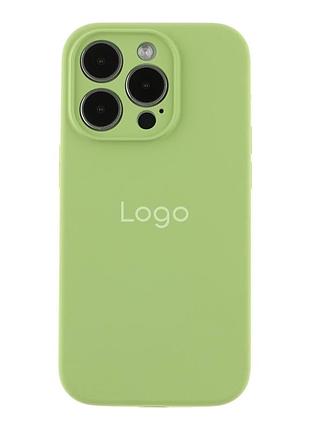 Чохол silicone case full size with frame для iphone 14 pro 01.mint