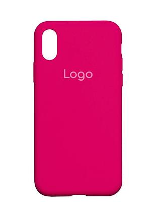 Чохол silicone case full size (aa) для iphone x/xs 38.shiny pink