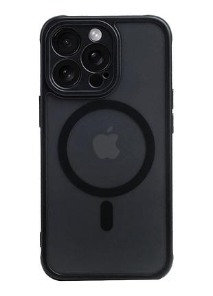 Чохол tpu+pc anti drop full camera with magsafe для iphone 13 pro black
