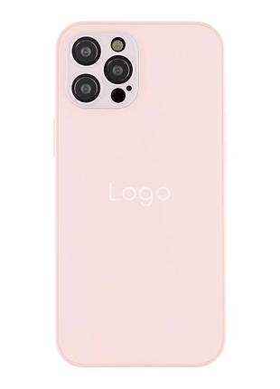 Чохол ag-glass matte camera lens with magsafe для iphone 12 pro pink