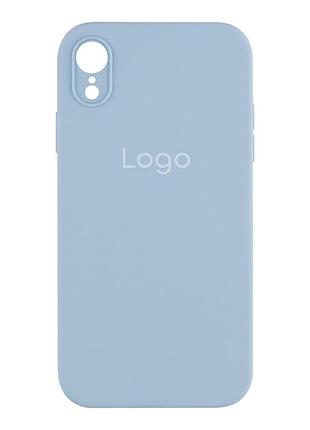 Чохол silicone case full size with frame для iphone xr 05.lilac