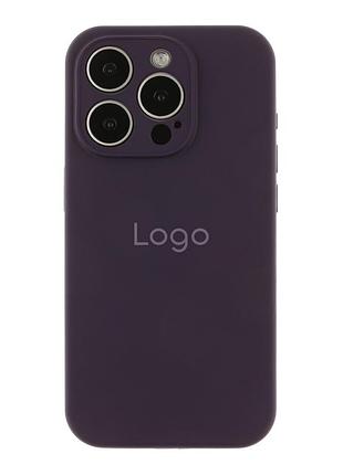 Чохол silicone case full size with frame для iphone 15 pro 82.elderberry