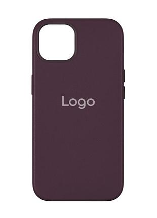 Чохол leather case with magsafe для iphone 15 pro max ink