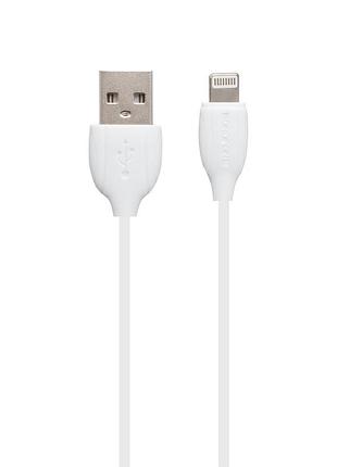 Кабель usb borofone bx19 benefit lightning белый