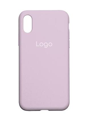Чохол silicone case full size (aa) для iphone xs max 83.lilac purple