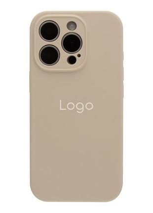 Чохол silicone case full size with frame для iphone 16 pro 11.antique white