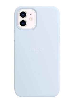 Чохол silicone case with magsafe для iphone 12/12 pro cloud blue