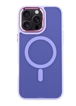 Чохол tpu+pc space magnetic color with magsafe для iphone 16 pro purple