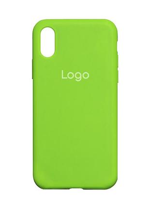 Чохол silicone case full size (aa) для iphone xr 40.shiny green