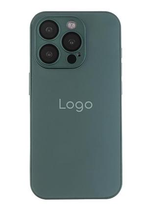 Чохол ag-glass matte camera lens with magsafe для iphone 15 pro green