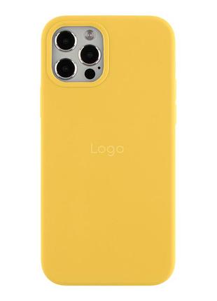 Чохол silicone case full size (aa) для iphone 12 pro max 50.canary yellow
