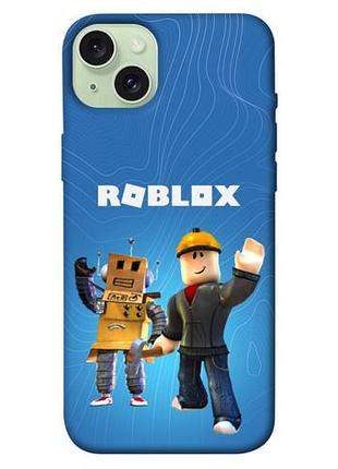 Чехол blex с картинкой роблокс для apple iphone 15 plus (6.7")
