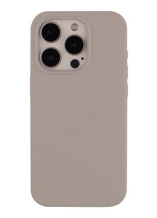 Чохол soft silicone case full size для iphone 15 pro 10.stone