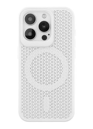 Чохол tpu+pc aerocool with magsafe для iphone 15 pro white