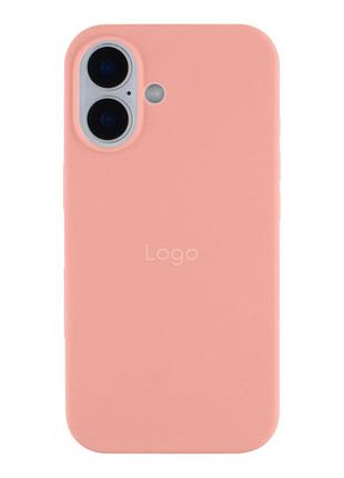 Чохол silicone case full size (aa) для iphone 16 plus 12.pink