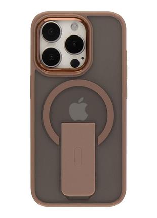 Чохол tpu+pc flexguard magnetic ring stand для iphone 16 pro max desert