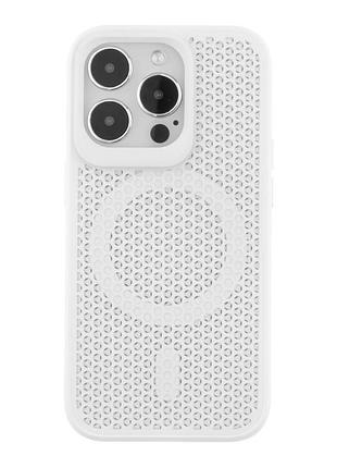Чохол tpu+pc aerocool with magsafe для iphone 14 pro white