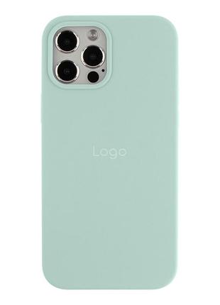 Чохол silicone case full size (aa) для iphone 12 pro max 64.light cyan