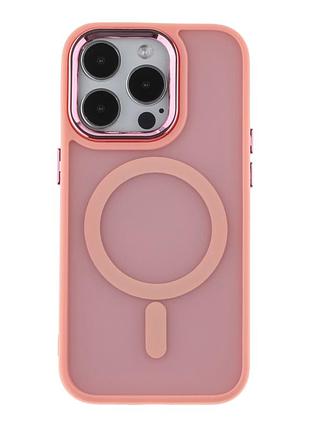 Чохол tpu+pc space magnetic color with magsafe для iphone 14 pro max pink