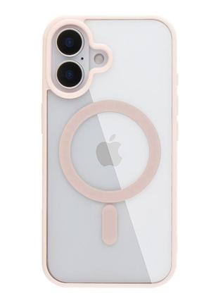 Чехол new tpu color with magsafe для iphone 16 pink