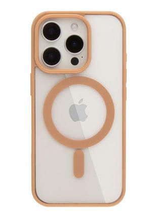 Чохол new tpu color with magsafe для iphone 16 pro desert titanium