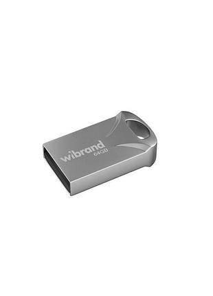 Usb флеш-накопитель wibrand 64gb hawk серебро