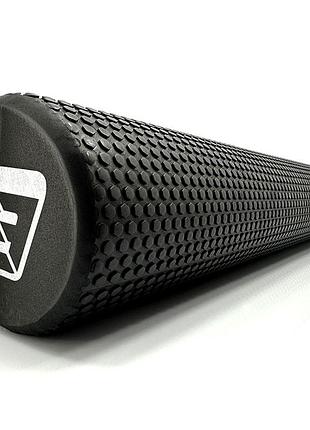 Ролик для масажу easyfit eva чорний 90×14.5 см для масажу спини йоги та реабілітації (ef-2034-bk)