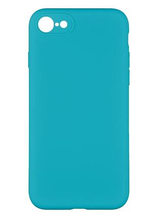 Чохол silicone case full camera no logo для iphone 7/8/se2 16.blue