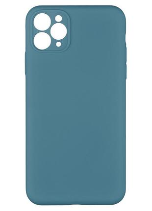 Чохол silicone case full camera no logo для iphone 11 pro max 24.azure