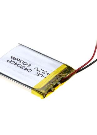 Внутренний аккумулятор 043040р 43*30*4 600mah 3.7v