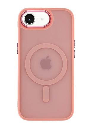 Чохол tpu+pc space magnetic color with magsafe для iphone 17e/16e pink