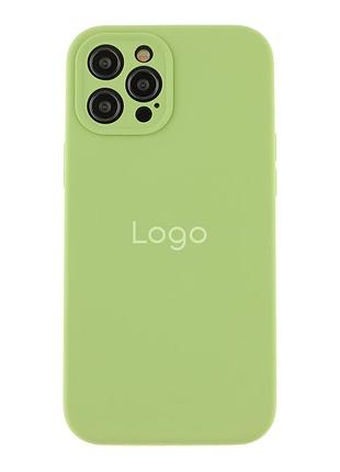 Чохол silicone case full size with frame для iphone 12 pro 01.mint