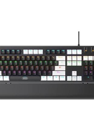 Клавиатура и мышь xo kb-06 mixed color luminous mechanical черный микс