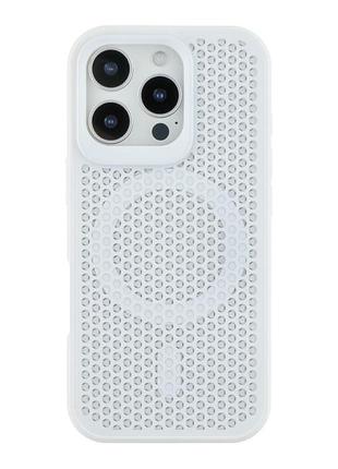 Чохол tpu+pc aerocool with magsafe для iphone 16 pro white