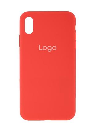 Чохол silicone case full size (aa) для iphone xs max 27.peach