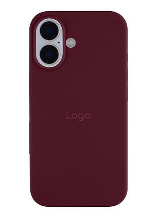 Чохол silicone case full size (aa) для iphone 16 plus 73.plum