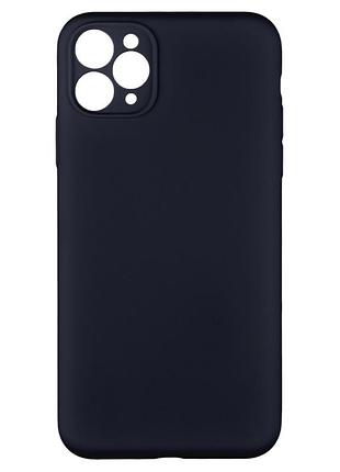 Чохол silicone case full camera no logo для iphone 11 pro max 08.dark blue
