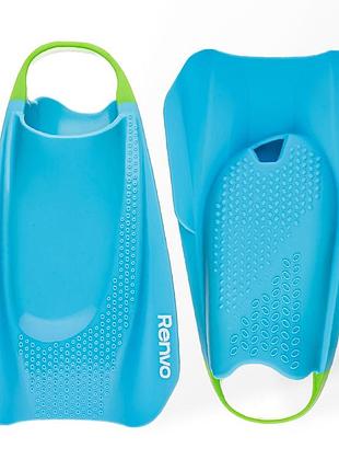 Ласты для плавания renvo sado pro 36-38 синие короткие для бассейна и тренировок