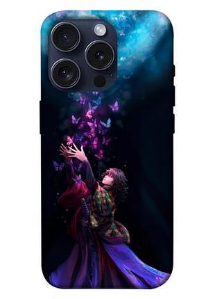 Чехол blex с картинкой anime evolution 7 для apple iphone 15 pro (6.1")