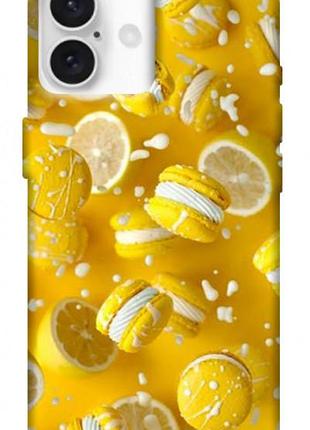 Чехол blex с картинкой лимонный взрыв для apple iphone 16 plus