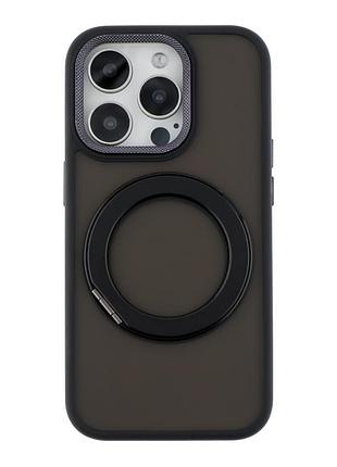 Чохол tpu+pc mag 360 spin case для iphone 14 pro max black