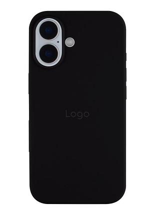 Чохол silicone case full size (aa) для iphone 16 plus 18.black