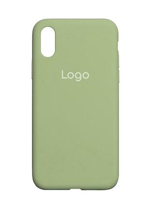Чохол silicone case full size (aa) для iphone xr 01.mint