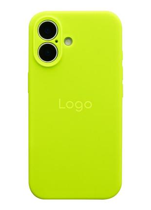 Чохол silicone case full size with frame для iphone 16 40.shiny green
