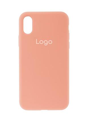 Чохол silicone case full size (aa) для iphone x/xs 27.peach